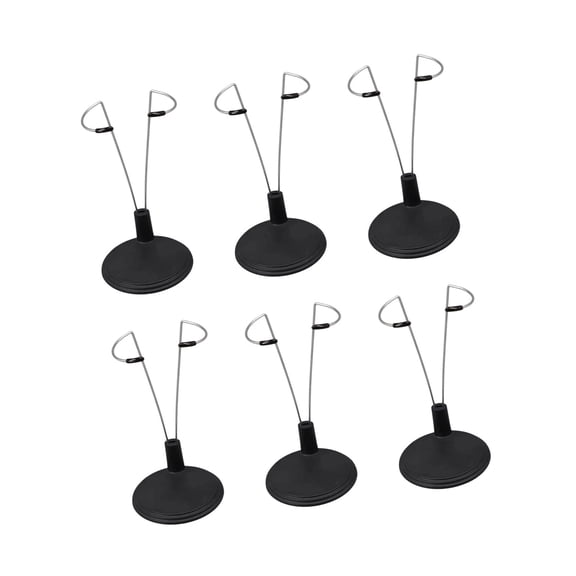 Generic Doll Stand Holder Set Of 6 Functional Metal Bases For Displaying Plush Nonslip Design Display Rack