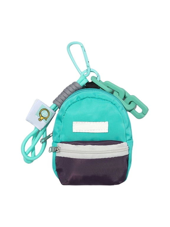 Functional Miniature Backpack Keychain Stylish Miniature Backpack Keychain With Storage Keyrings Charm For Essential