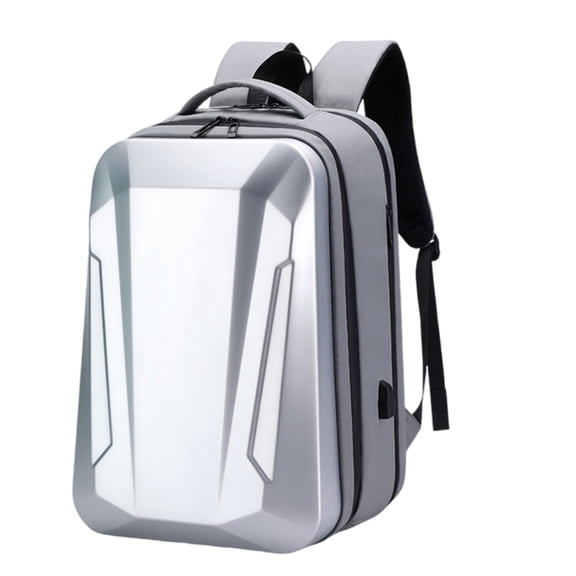 Functional Motorcycle Backpack, Large Capacity Waterproof Bag with Laptop Section and Visibility Safe Stripes