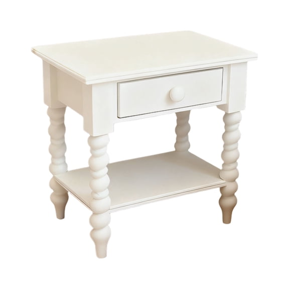 Functional Nightstand For Dollhouses 1/12 Scale With Openable Drawers Detailed