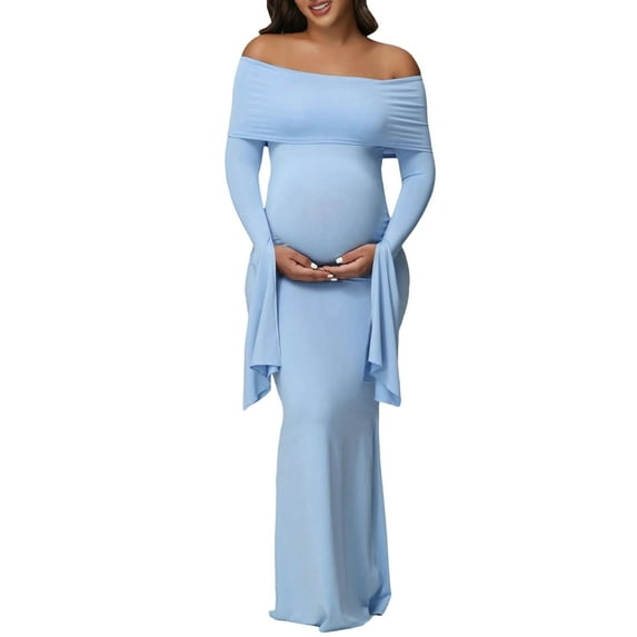 Functional Pocket Maternity Dress Soft Gentle Dress for Convenient Storage Of Essential During Pregnancy Activities 6