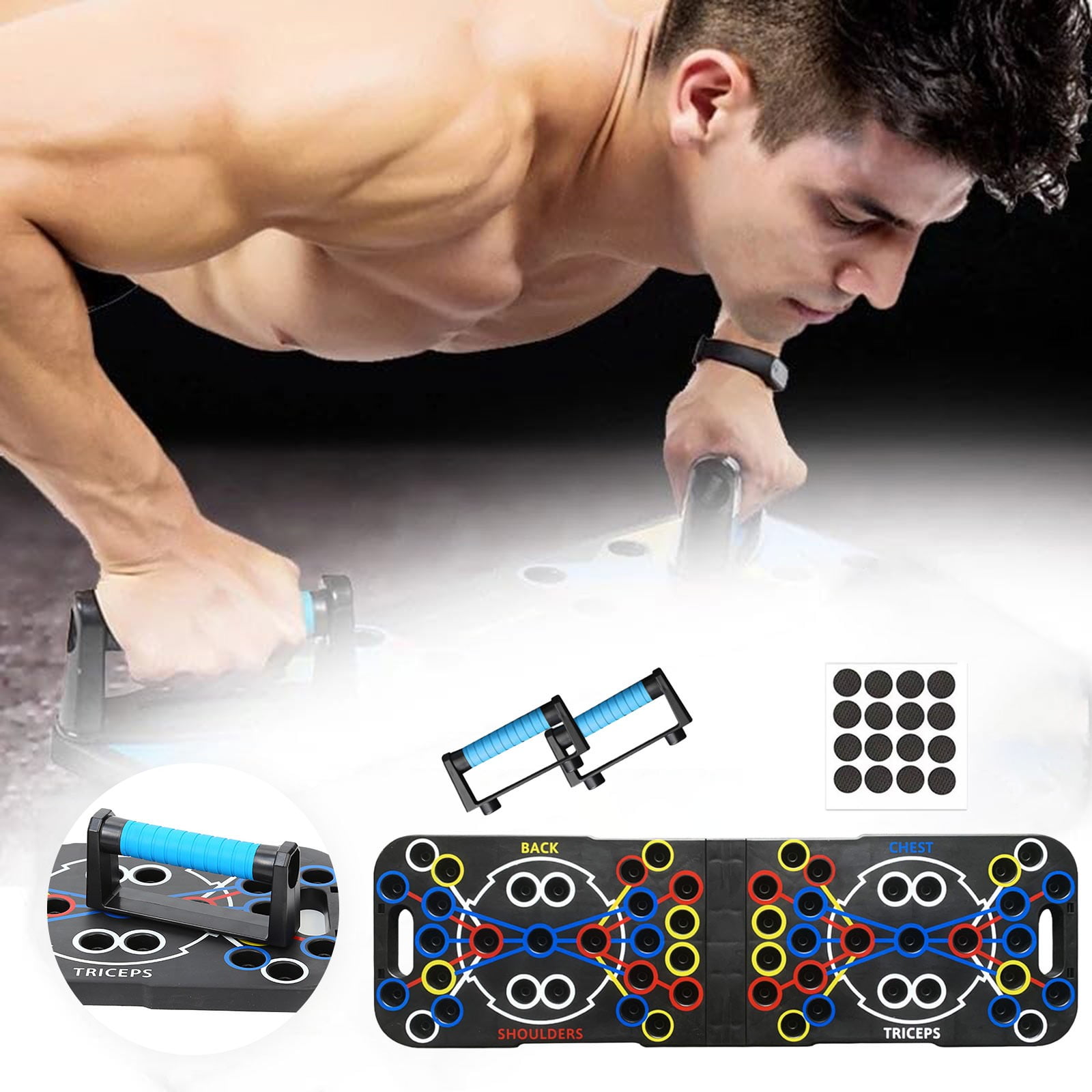 Functional Push Up Stand For Chest & Ab Workouts Home Gym For Men