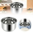 thumbnail image 1 of Functional Rice Cooker Replacement Inner Pot 304 Stainless Steel Rice Cooker Inner Bowl Bakeware 5.2"X"9.4", 1 of 6