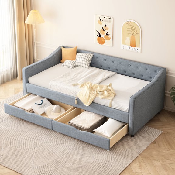 Functional Storage Solution - Sofa bed with drawers for maximizing space in your room