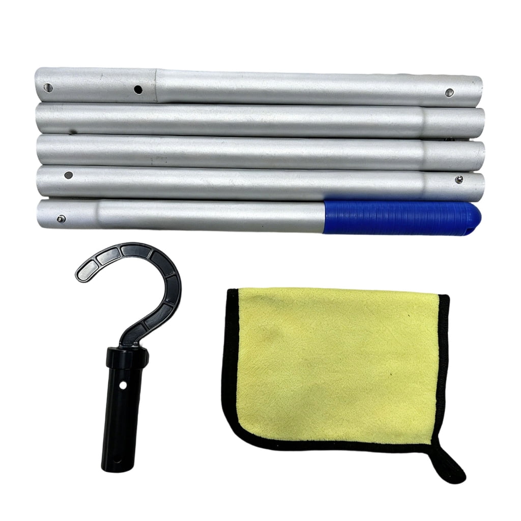 Functional Swimming Pool Robot Hook And Extendable Rod Set For Easy Debris Collection