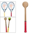 thumbnail image 1 of Functional Tennis Pointer Training Aid,Tennis Pointer Wooden Tennis Spoon Tennis Racket for Sweet Spot, Accurately Swing Practice Red, 1 of 8