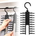 thumbnail image 1 of Hanging Tie Belt Rack and Organizer – Functional Hanger for Ties Scarves Bow Storage Space-Saving Stand for Closet Home Use, 1 of 8