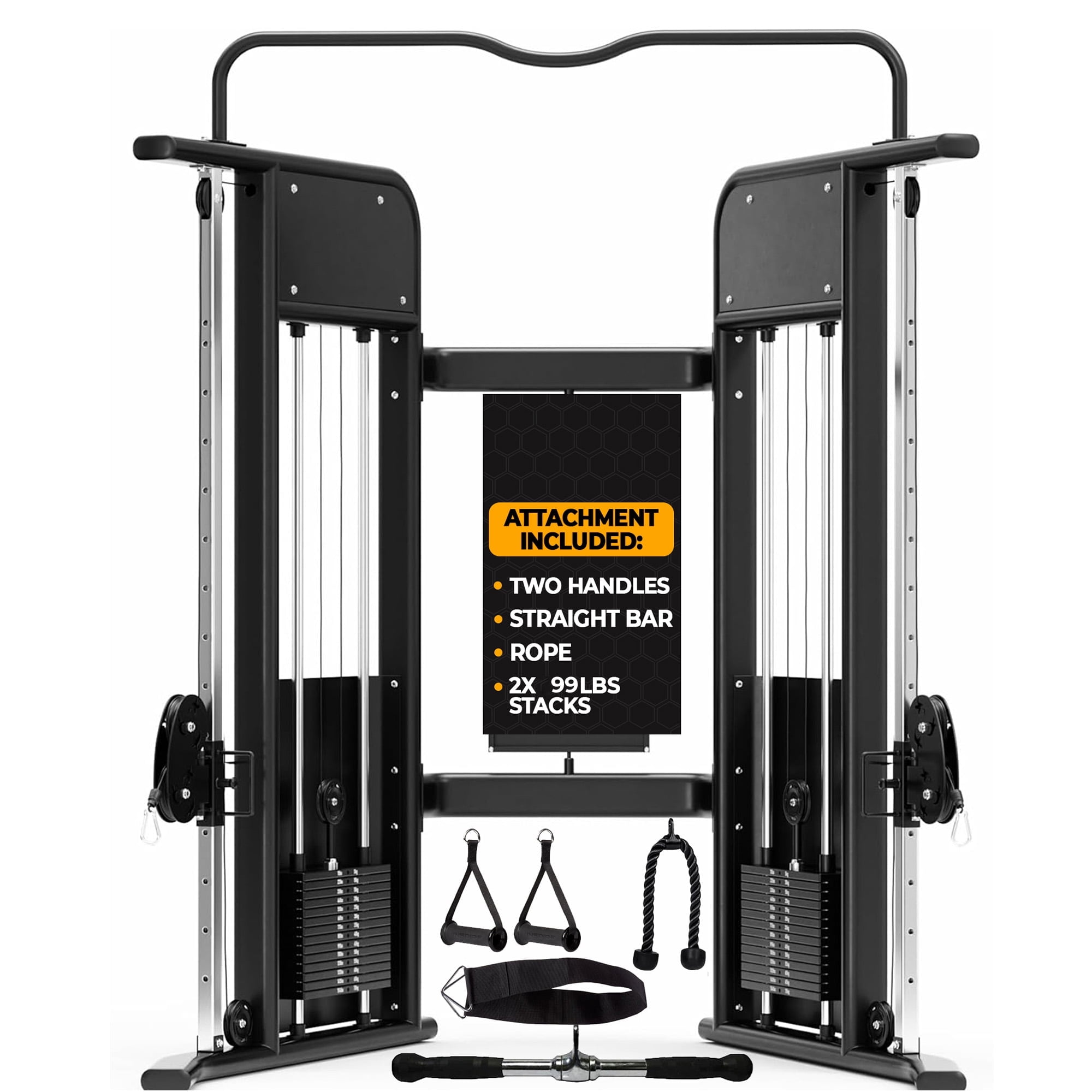 Functional Trainer Cable Machine - Adjustable Pulley System: Ultimate ...