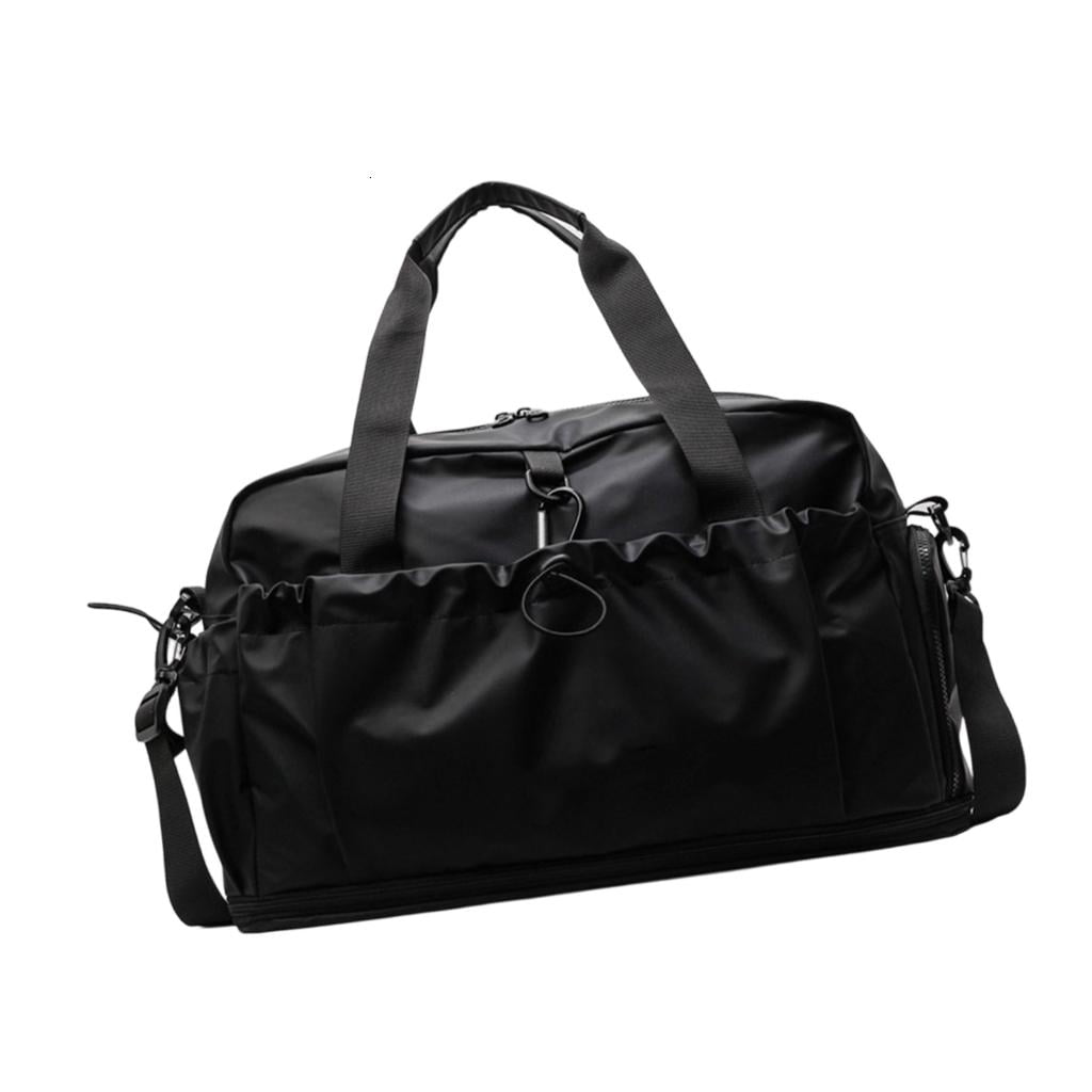 Functional Waterproof Travel Organizer With Wet Dry Pockets And Shoe Compartment