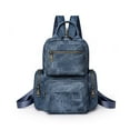 thumbnail image 1 of Functional Womens Chest Bag PU Backpack Shoulder Pack for Outdoor Use, 1 of 20