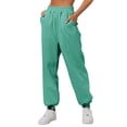 thumbnail image 1 of Functional and Fashionable Sweatpants Women's Joggers Casual Loose Pants with Side Pockets for Your Everyday Use, 1 of 9