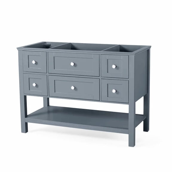 Functional and Stylish Design - Transform Your Bathroom with a Modern 48'' Vanity and Soft - Closing Drawers