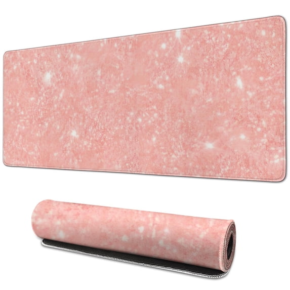 Functional and Stylish: Large Pink Desk Mat with31.5x11.8 inches Mousepad, Ergonomic Desk Pad for All Your Home Office Needs - Stay Positive