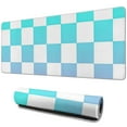 thumbnail image 1 of Functional and Stylish! Pastel Checkered Desk Mat - Aesthetic Office Decor, Extra Large Mouse Pad, Laptop Pad, Game Mat, Sized 31.5x11.8in., 1 of 7