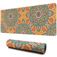 thumbnail image 1 of Functionality Meets Aesthetics: Floral Mandala Mouse Mat - Custom Size, Non-Slip, Stitched Edge, Waterproof, Perfect for Gaming and Office (31.5 X 11.8 Inch), 1 of 7