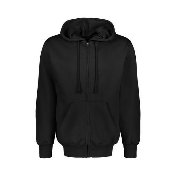 MV Sport 20349 Fundamental Fleece Zip Hood-Black [006]-XL
