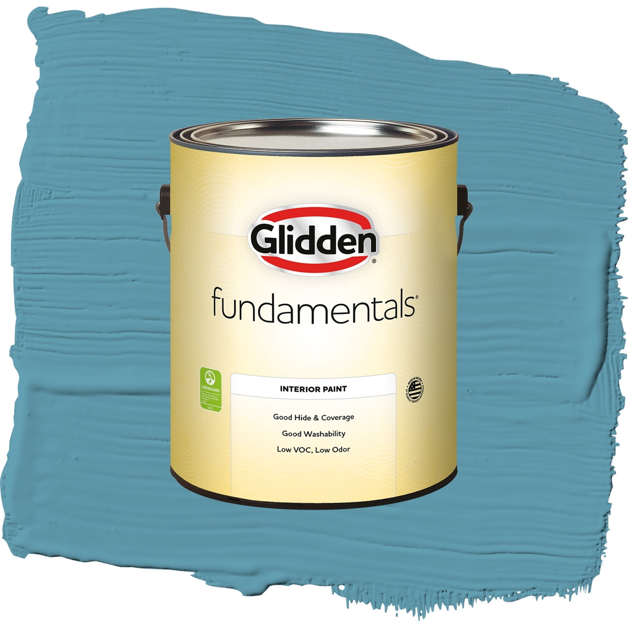 Glidden Fundamentals Aqua Blue Eggshell Interior Paint and Primer, 1 Gallon