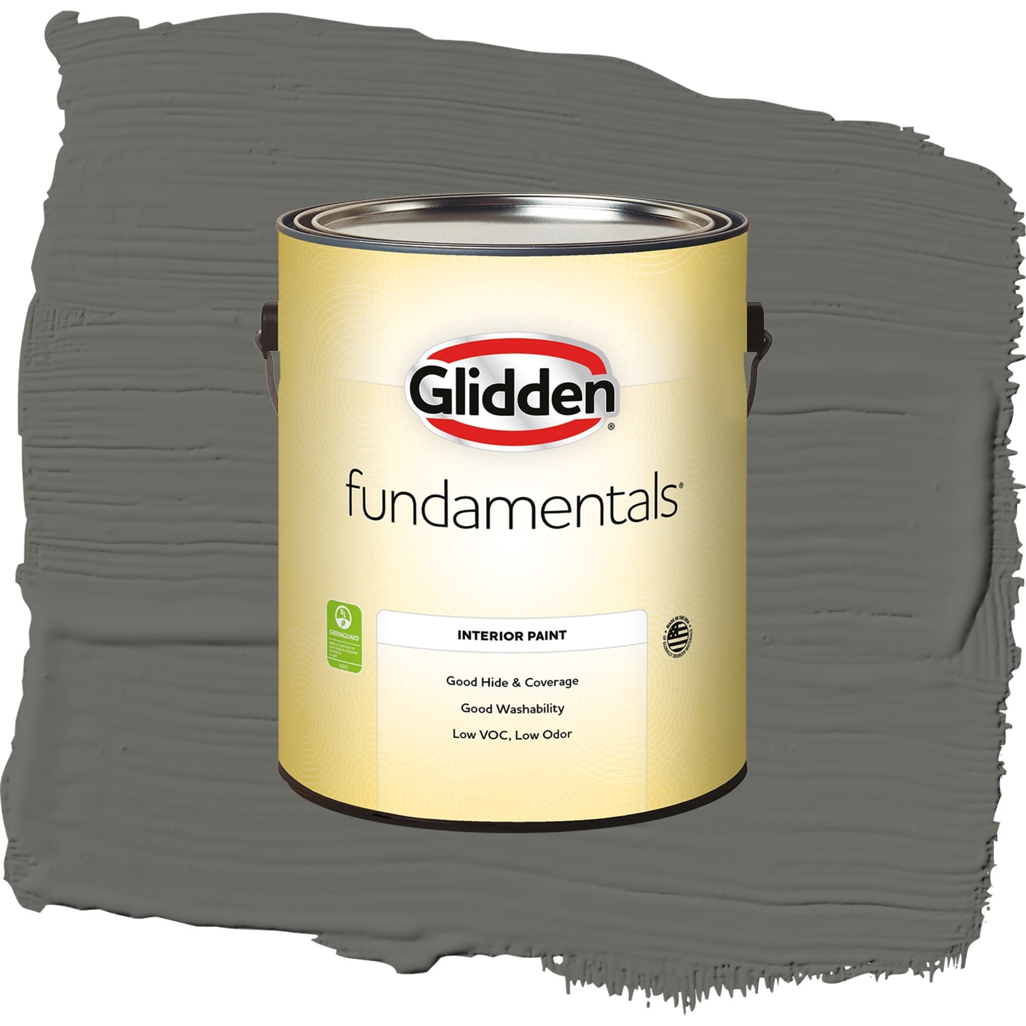 Glidden Fundamentals Armory Semi Gloss Interior Paint and Primer, 1 Gallon