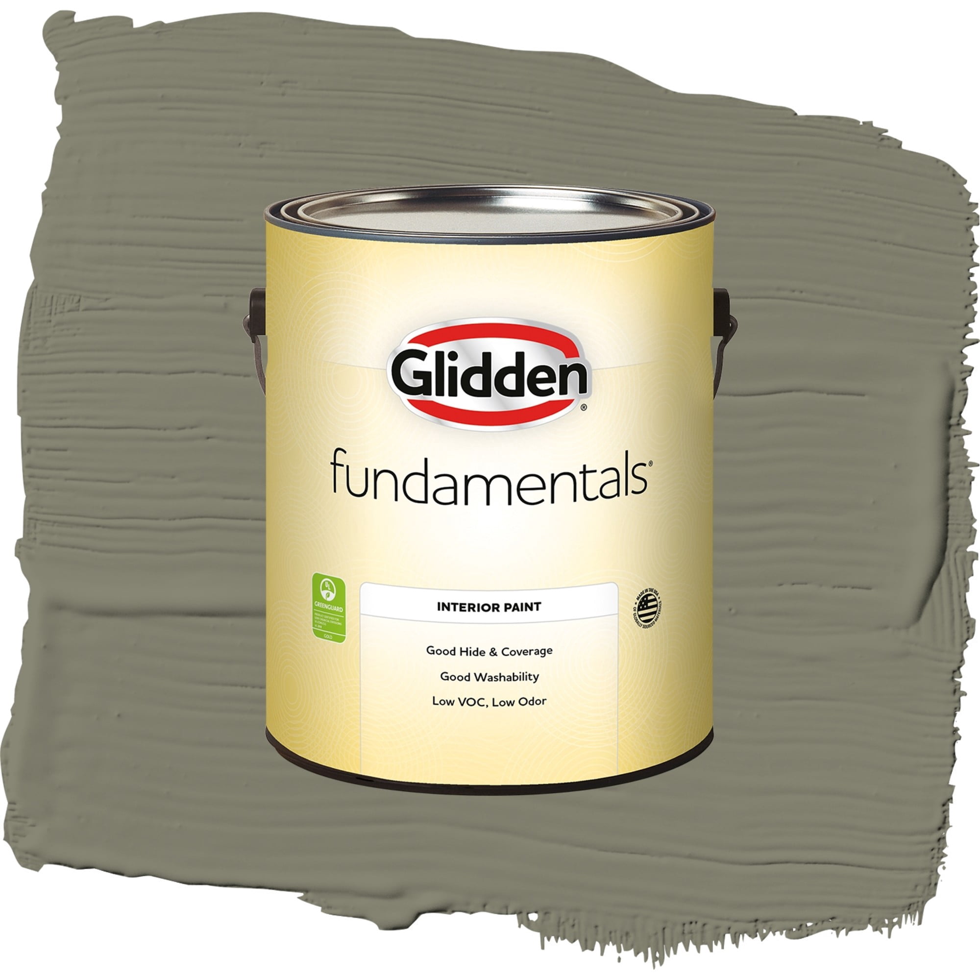 Glidden Fundamentals Autumn Gray Eggshell Interior Paint and Primer, 1 Gallon