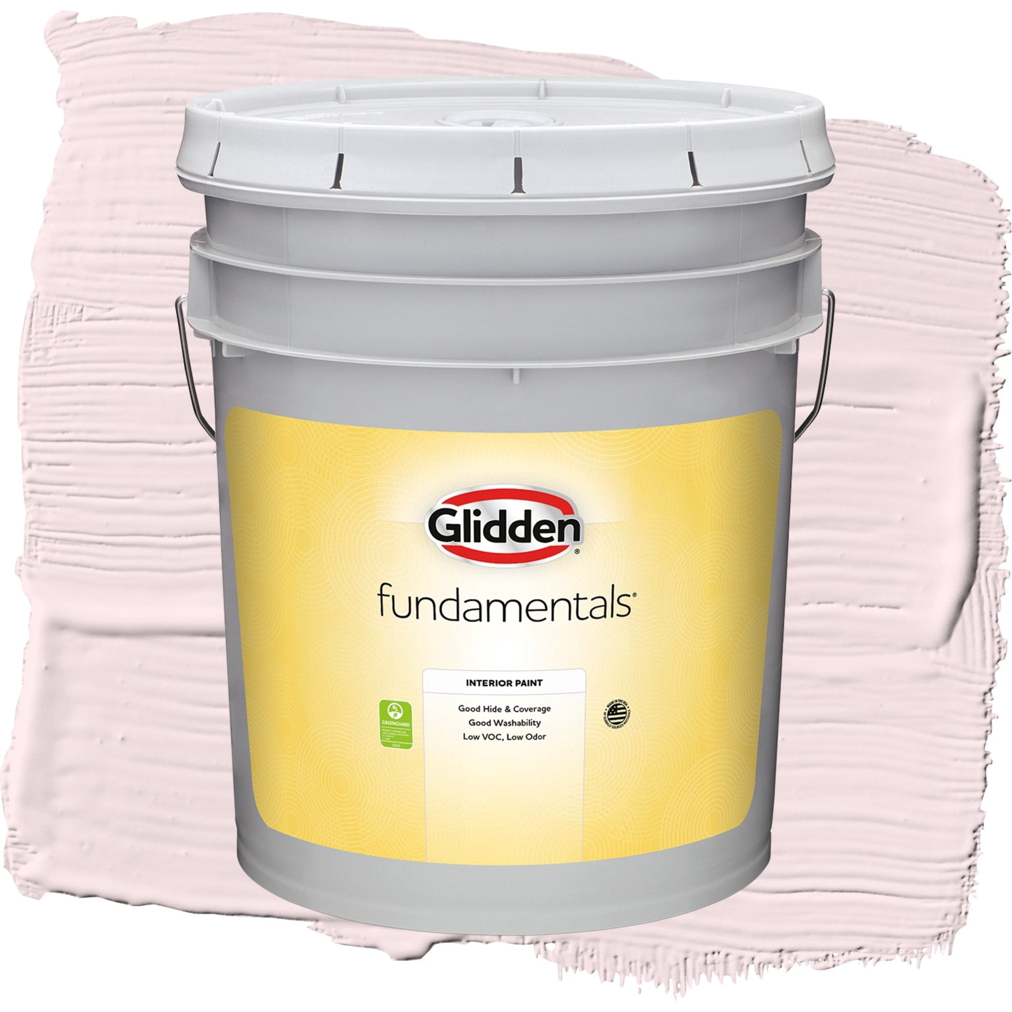 Glidden Fundamentals Ballerina Semi Gloss Interior Paint and Primer, 5 Gallons