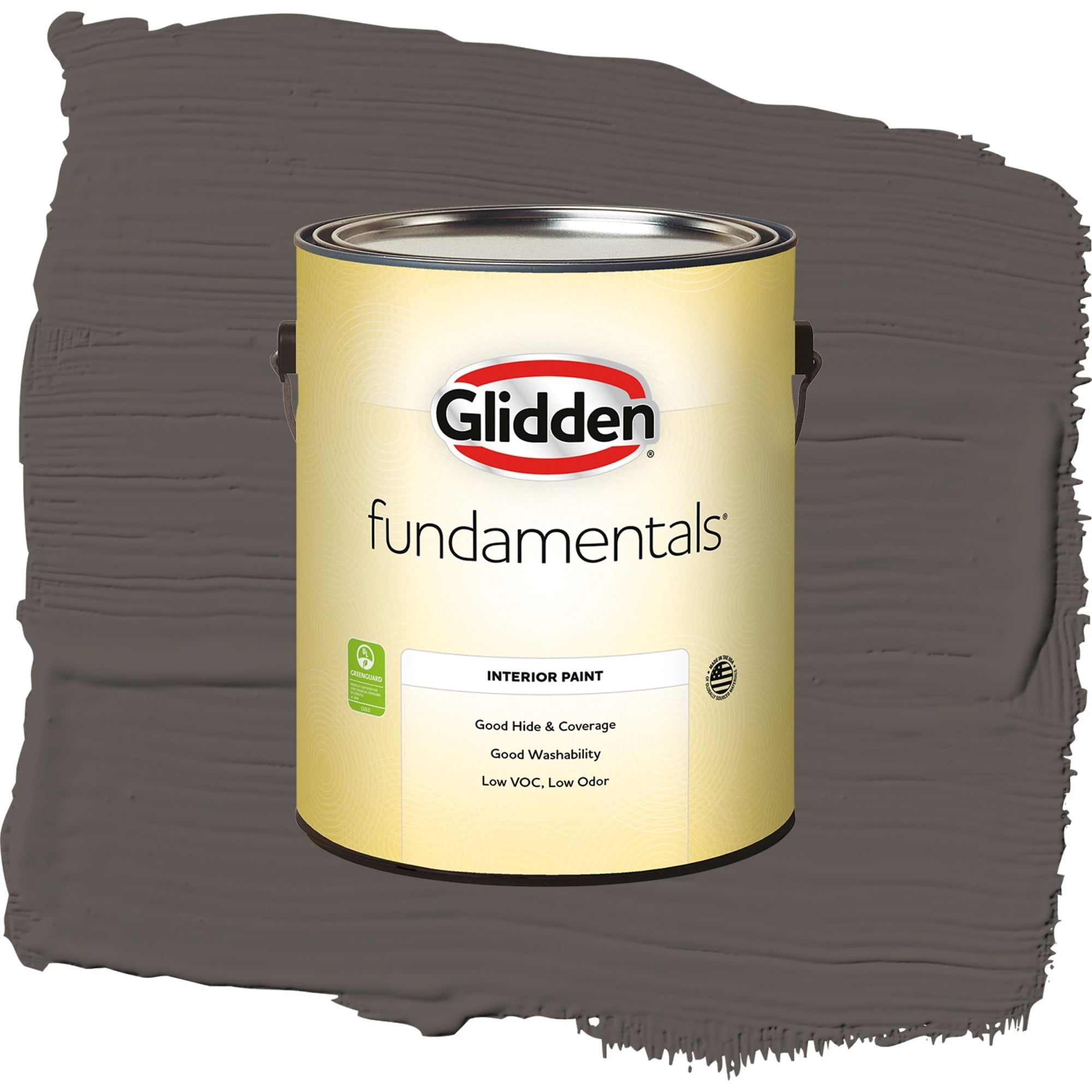 Glidden Fundamentals Bark Flat Interior Paint and Primer, 1 Gallon