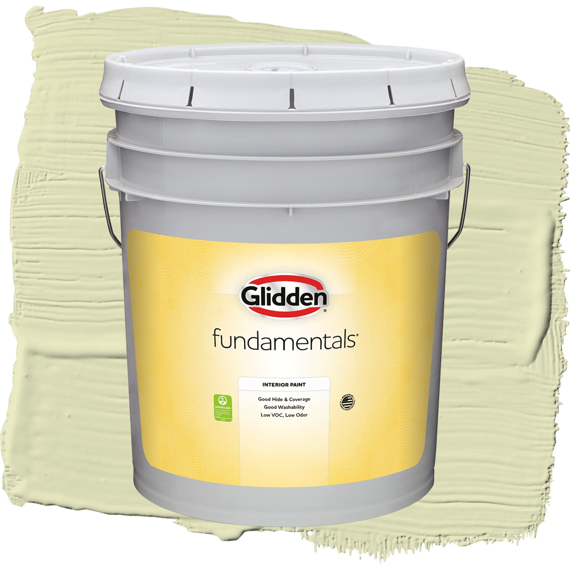 Glidden Fundamentals Beach Grass Eggshell Interior Paint and Primer, 5 Gallons