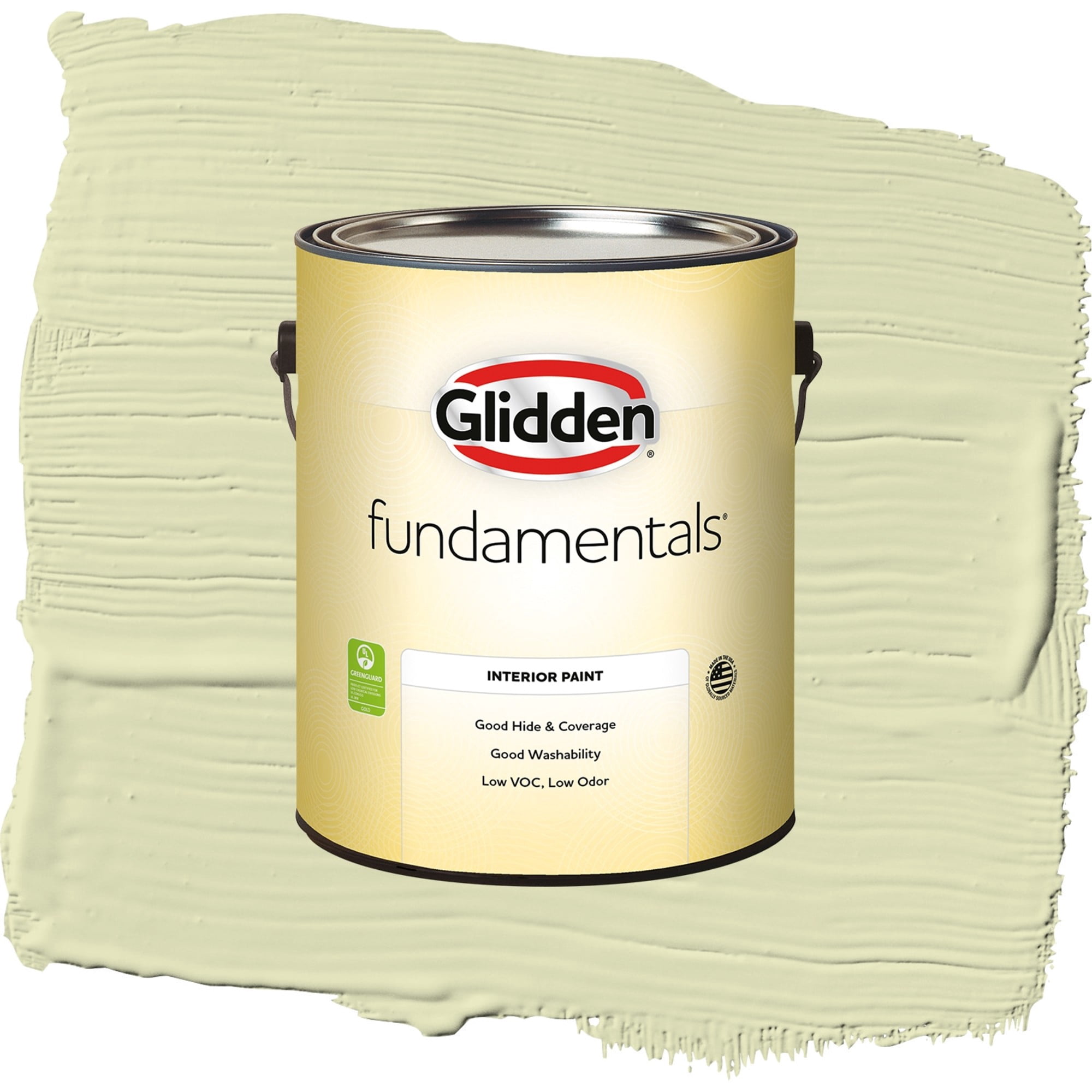 Glidden Fundamentals Beach Grass Semi Gloss Interior Paint and Primer, 1 Gallon