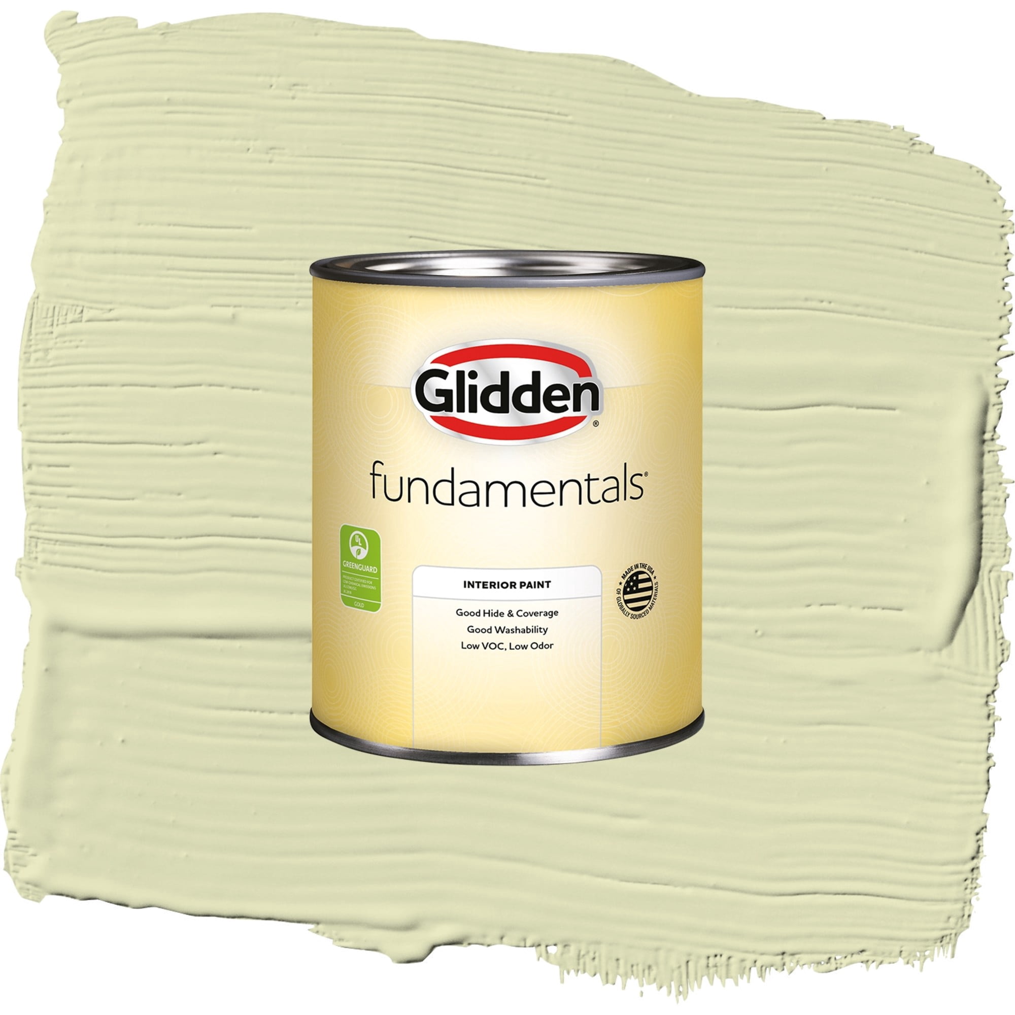 Glidden Fundamentals Beach Grass Semi Gloss Interior Paint and Primer, 1 Quart