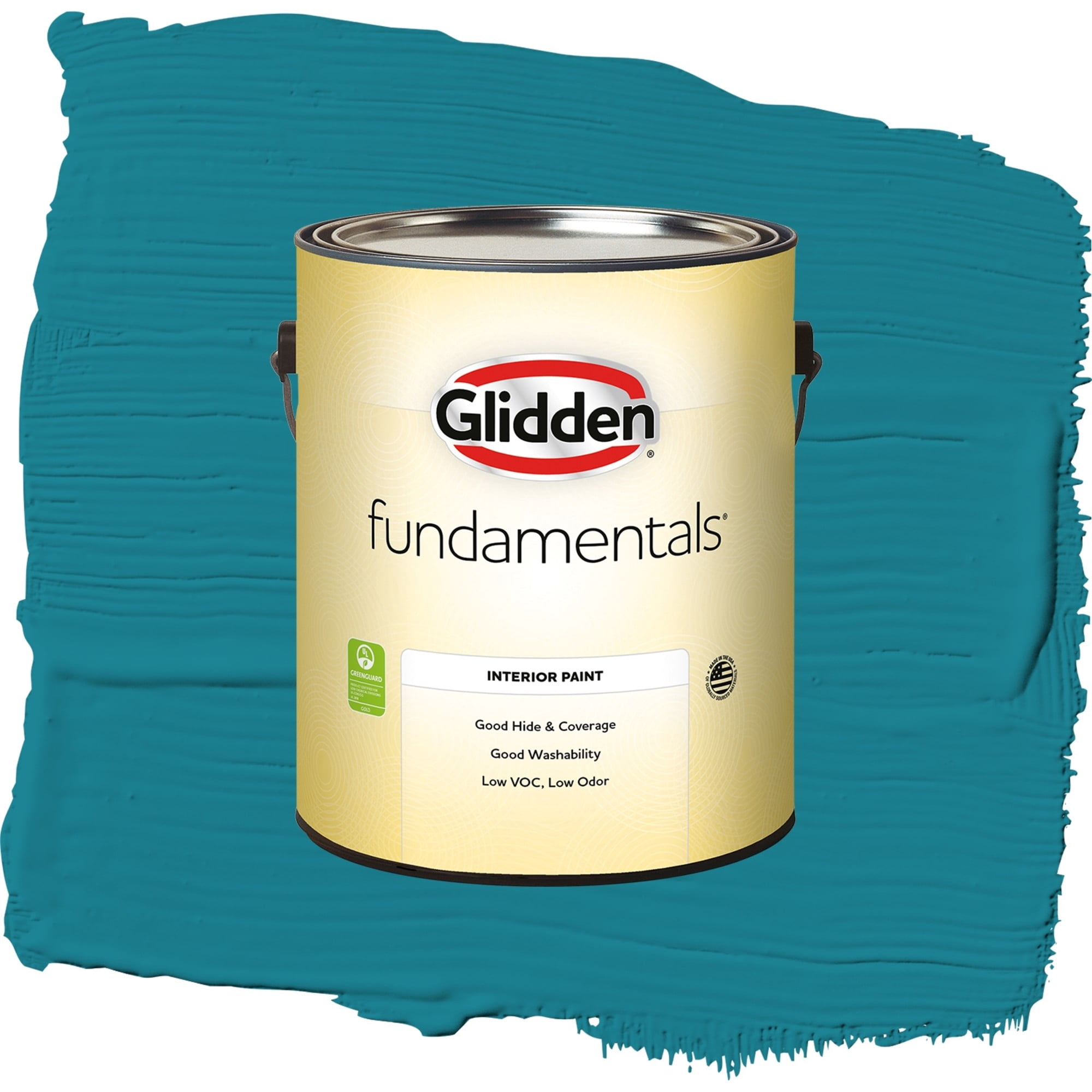 Glidden Fundamentals Bermuda Flat Interior Paint and Primer, 1 Gallon