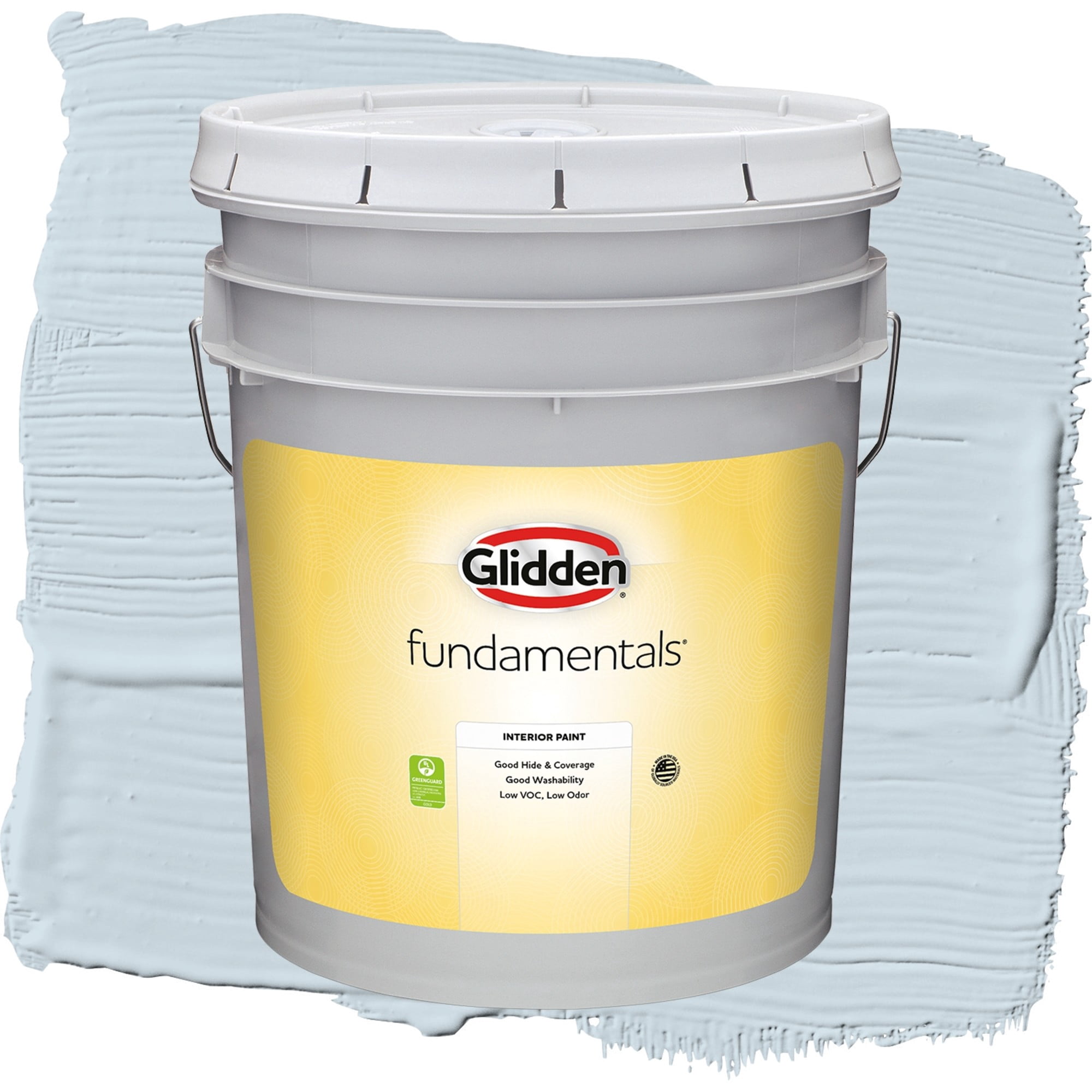 Glidden Fundamentals Bit Of Heaven Flat Interior Paint and Primer, 5 Gallons
