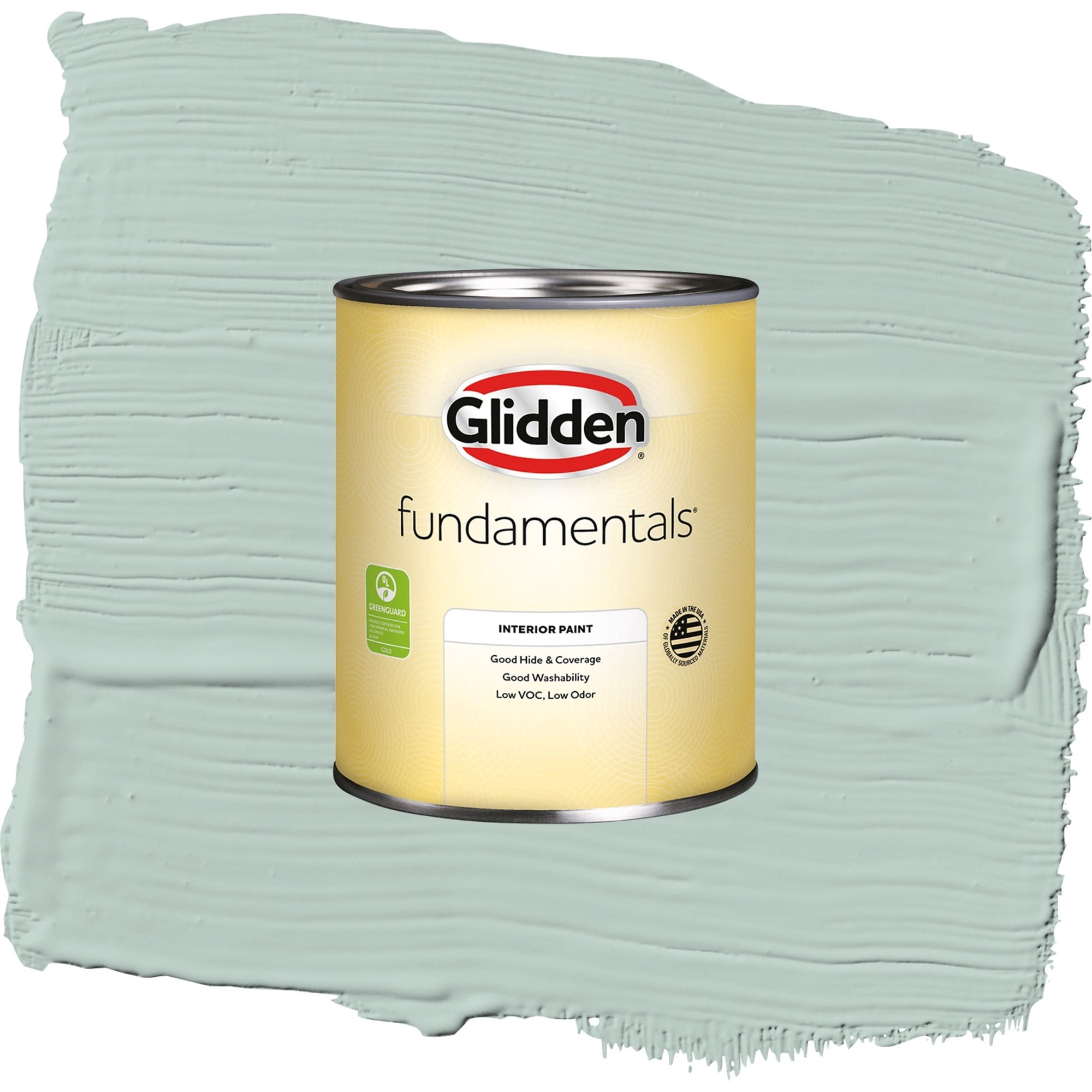 Glidden Fundamentals Blue Shamrock Semi Gloss Interior Paint and Primer, 1 Quart