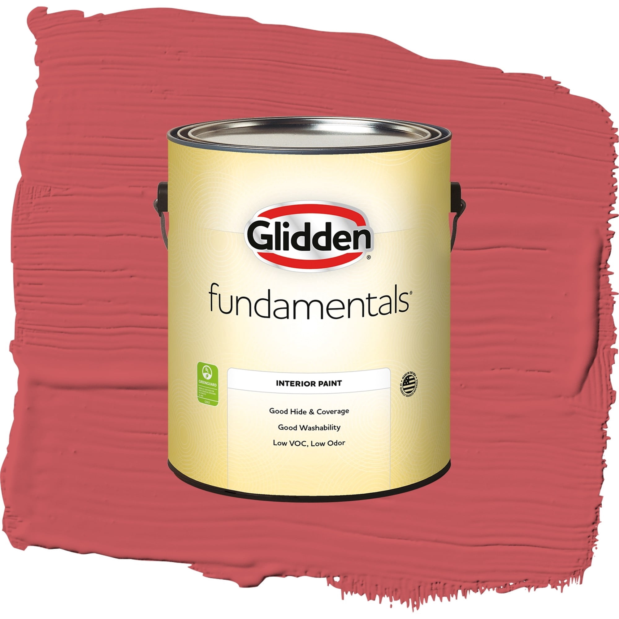 Glidden Fundamentals Bonfire Flat Interior Paint and Primer, 1 Gallon
