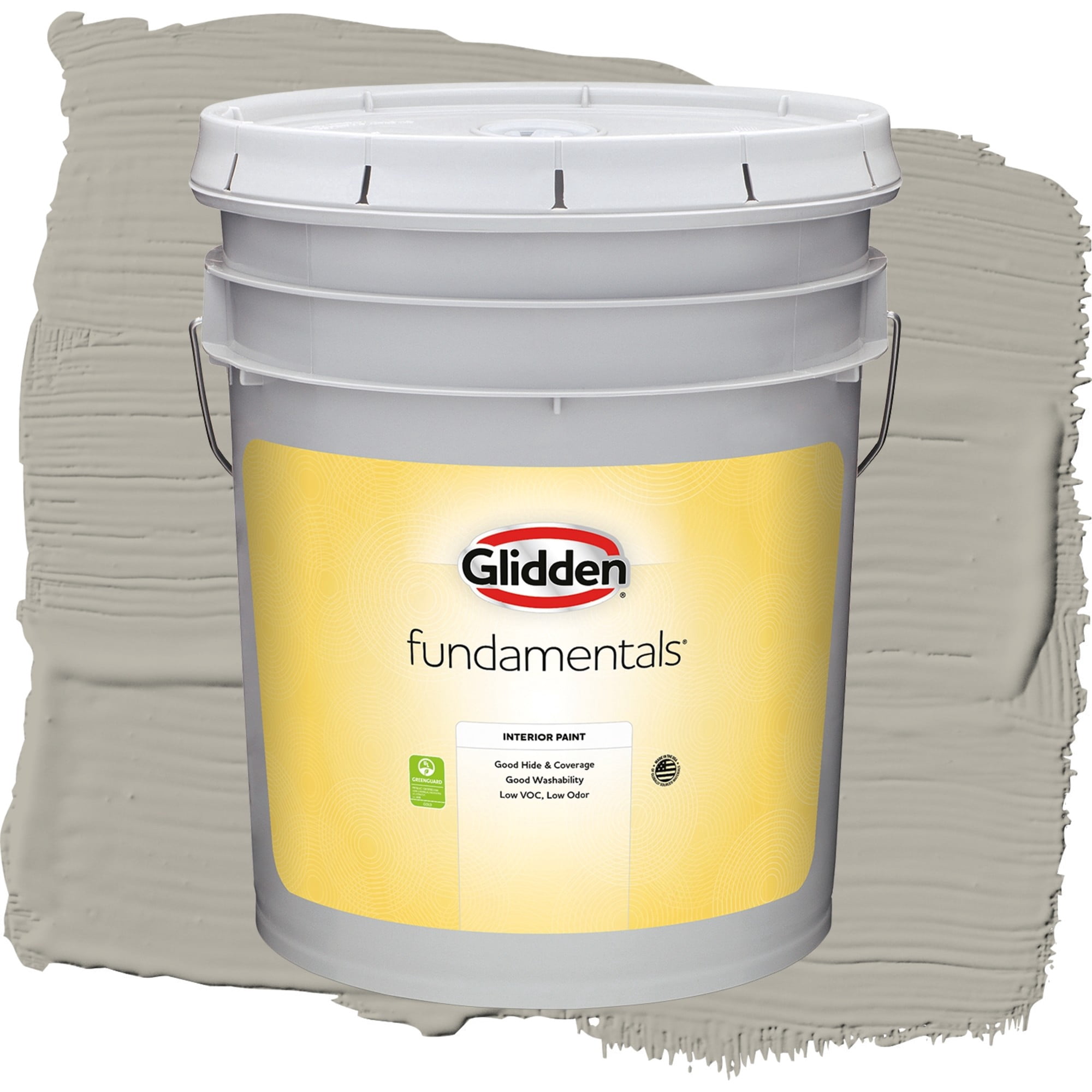 Glidden Fundamentals Boulder Creek Semi Gloss Interior Paint and Primer, 5 Gallons
