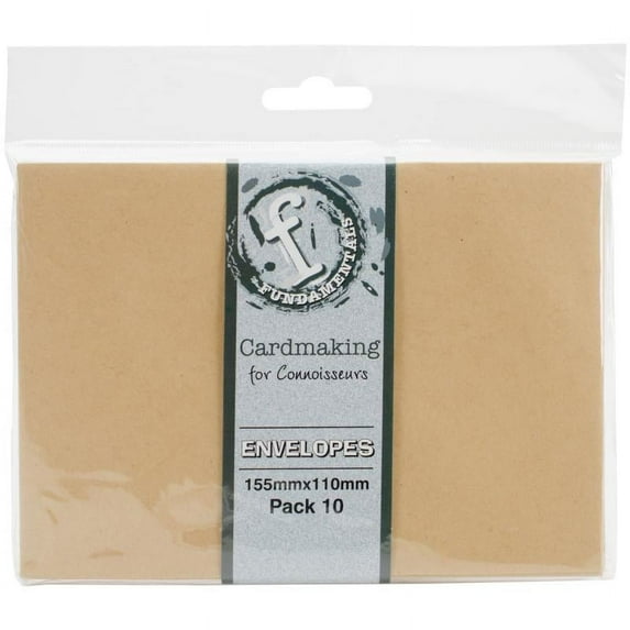 Fundamentals Cardmaking A6 Envelopes 10/pkg-kraft