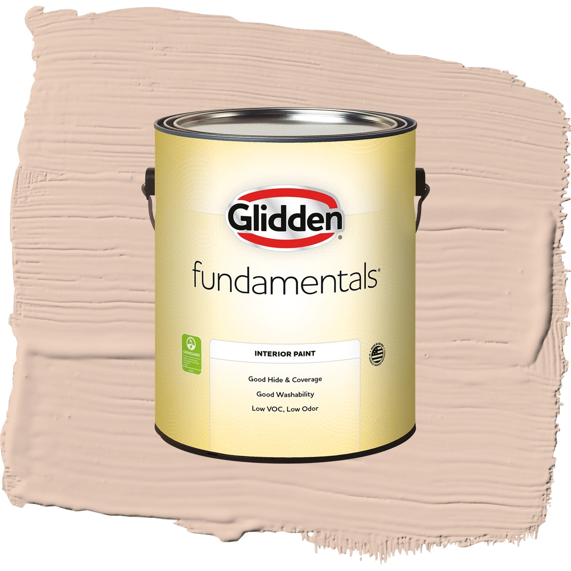 Glidden Fundamentals Champagne Wishes Semi Gloss Interior Paint and Primer, 1 Gallon