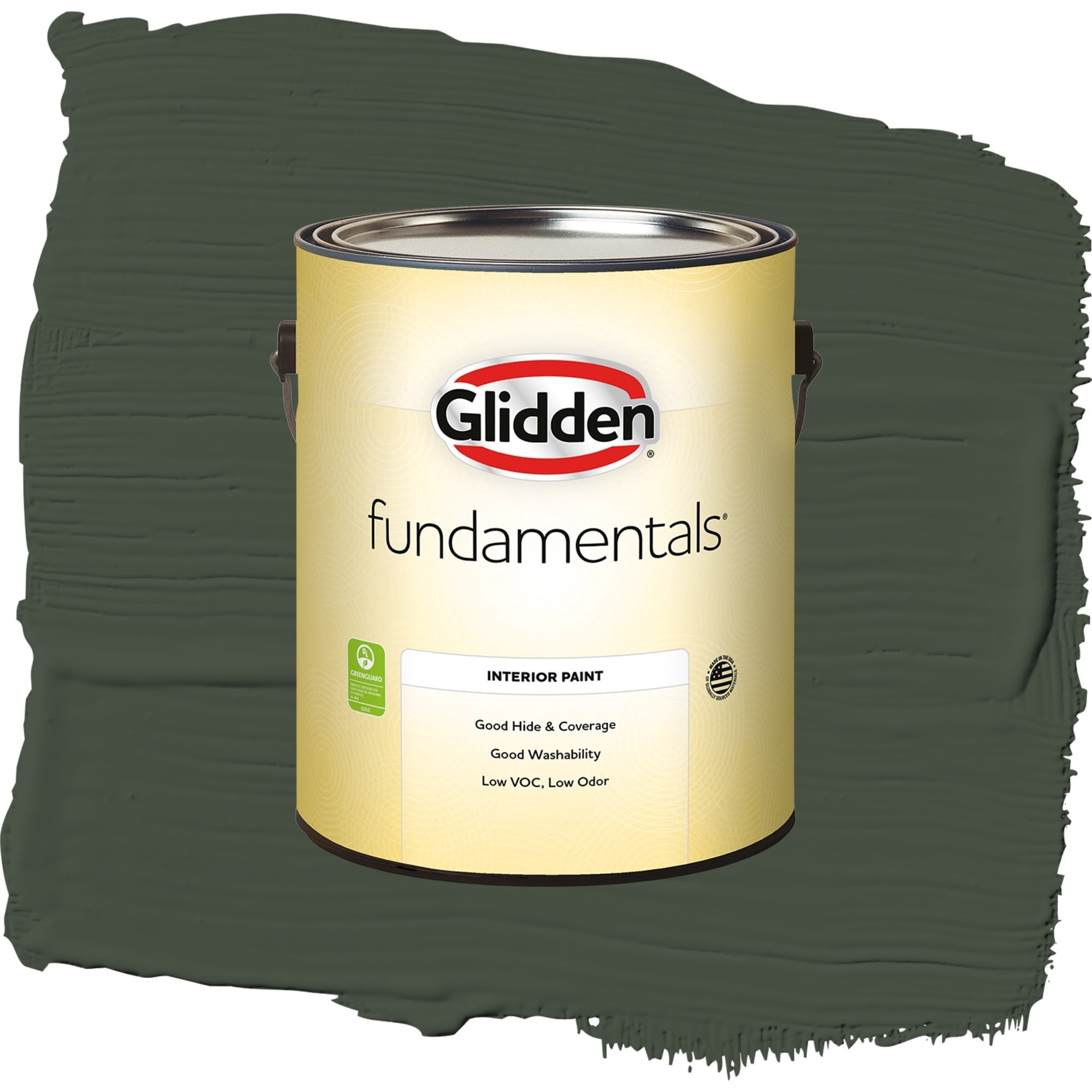 Glidden Fundamentals Charcoal Smoke Eggshell Interior Paint and Primer, 1 Gallon