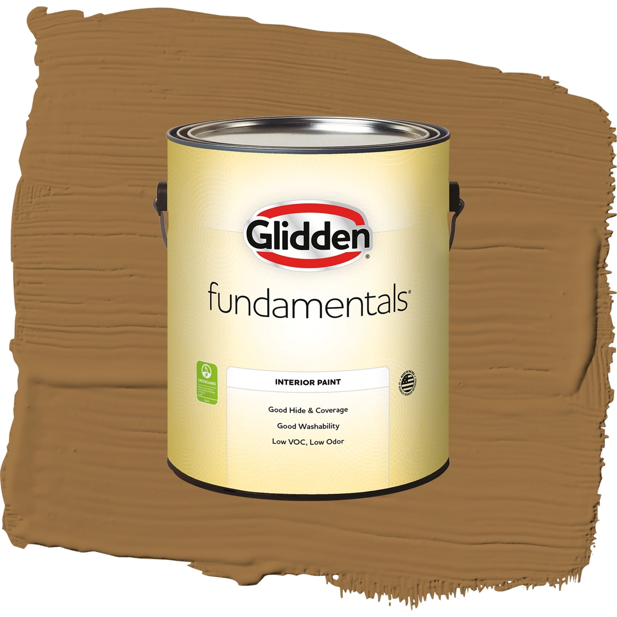 Glidden Fundamentals Chewy Caramel Eggshell Interior Paint and Primer, 1 Gallon