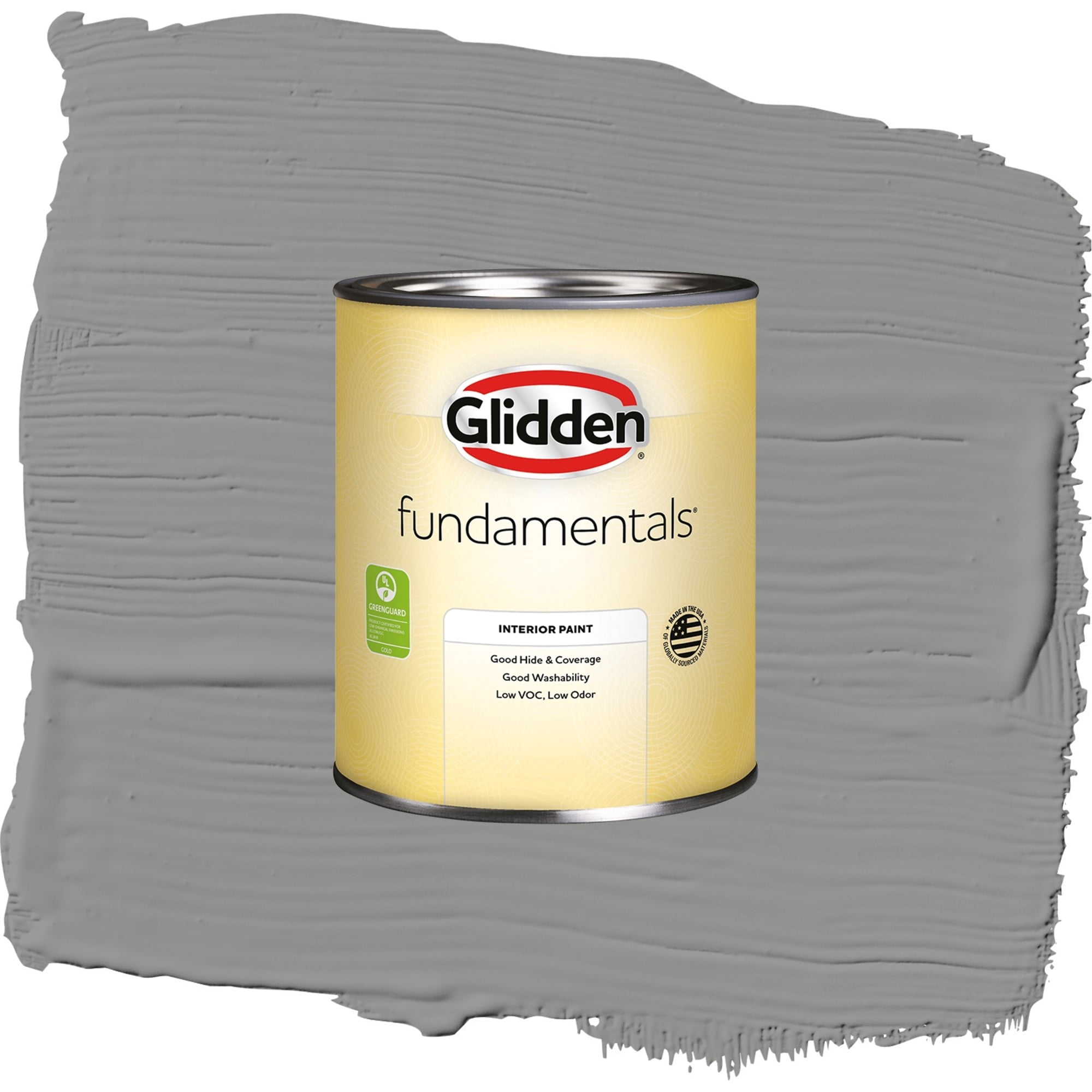 Glidden Fundamentals Cloudy Slate Semi Gloss Interior Paint and Primer, 1 Quart