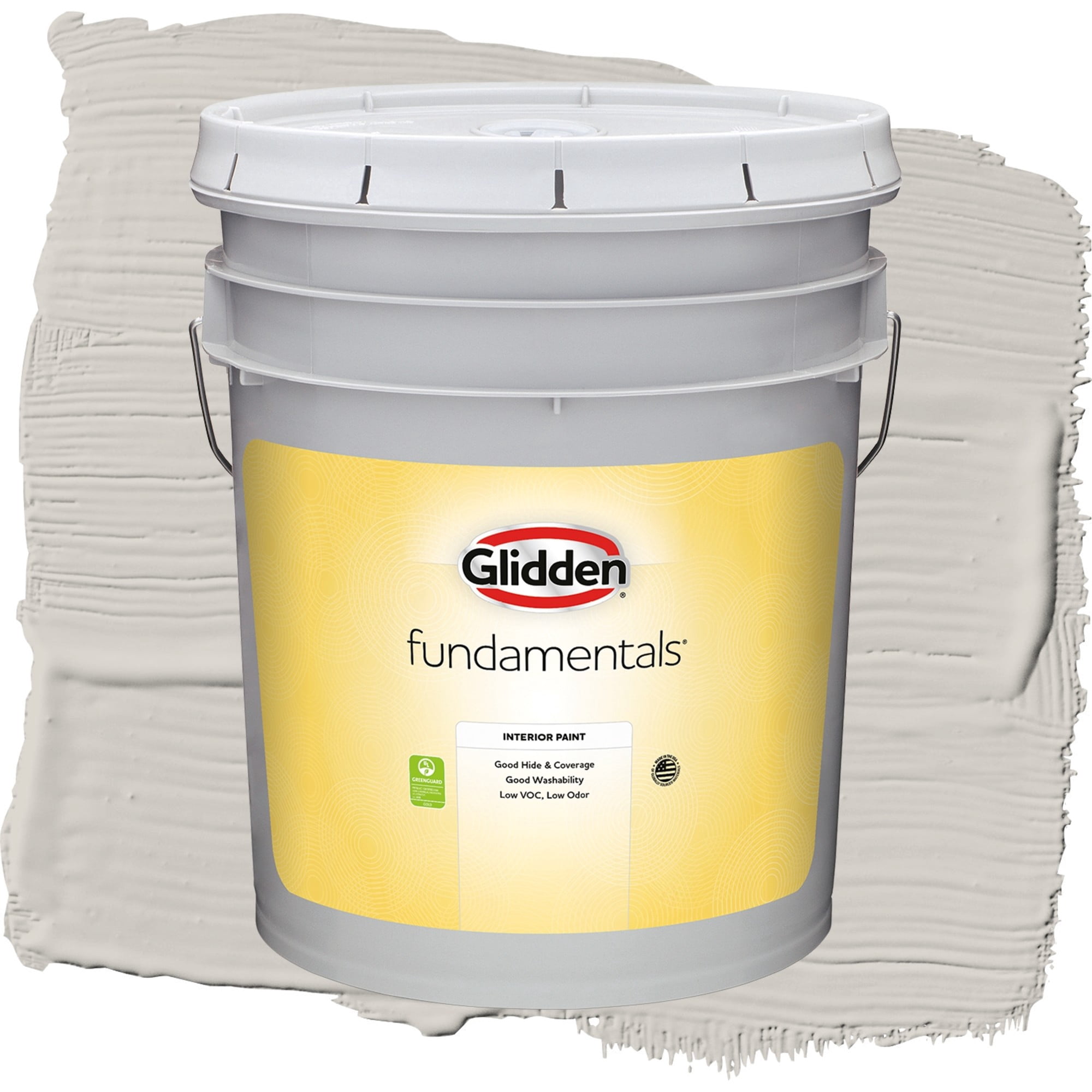 Glidden Fundamentals Cool Slate Flat Interior Paint and Primer, 5 Gallons