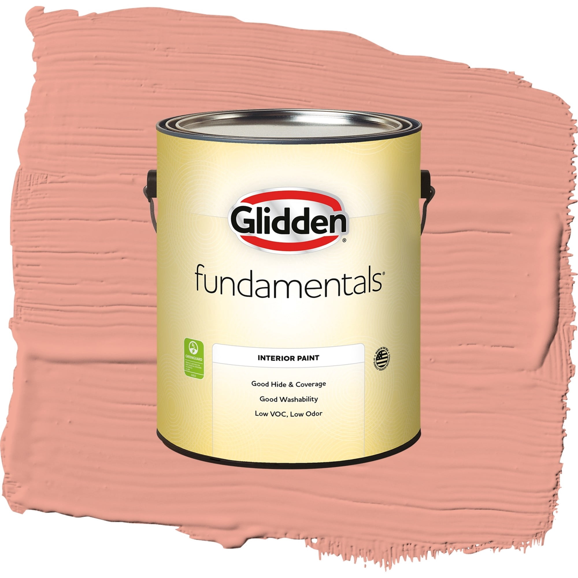 Glidden Fundamentals Coral Blush Eggshell Interior Paint and Primer, 1 Gallon