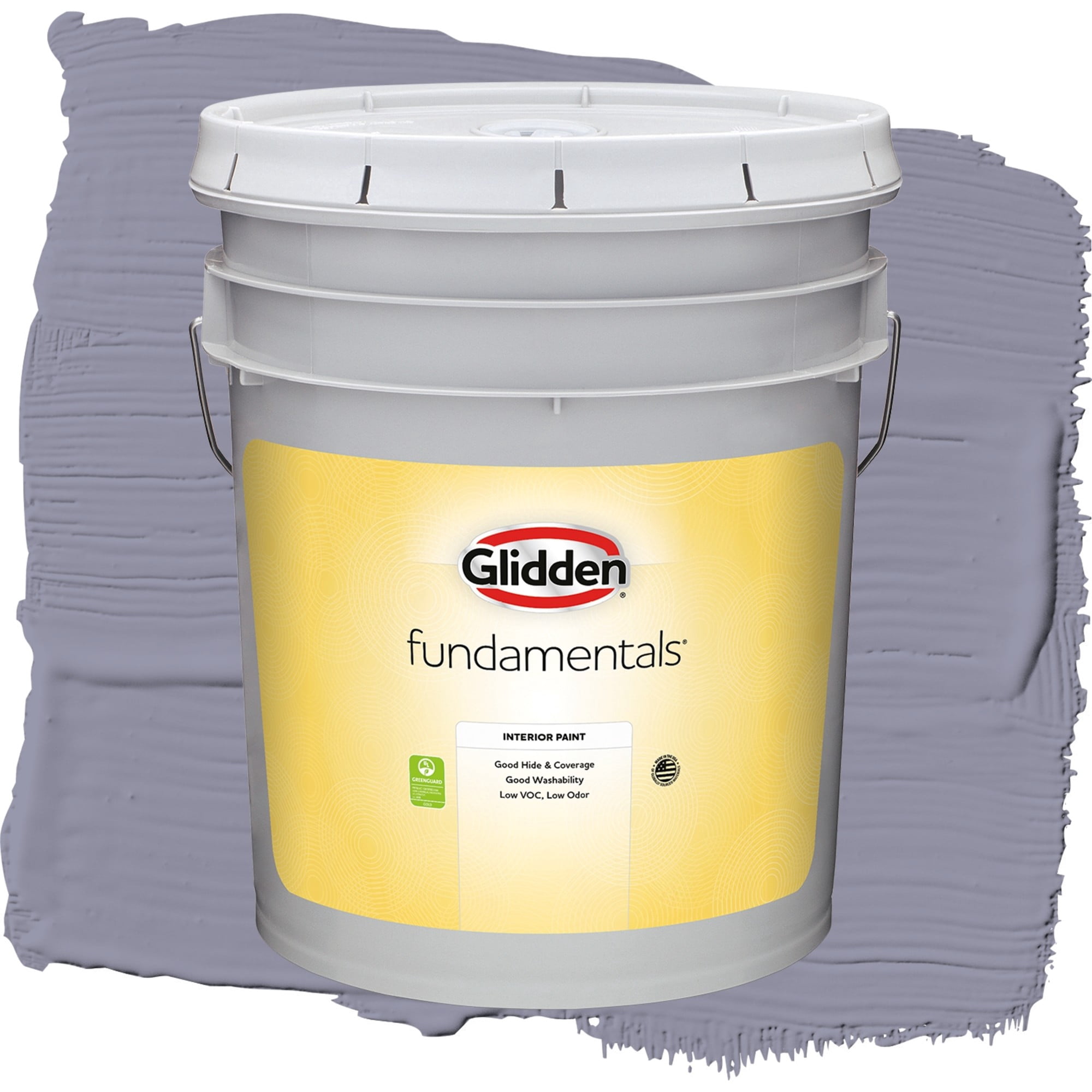 Glidden Fundamentals Cotton Flannel Flat Interior Paint and Primer, 5 Gallons