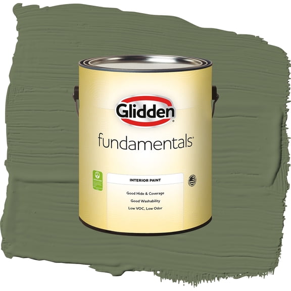 Fundamentals Dark Sage Interior Paint Eggshell , 1 Gallon