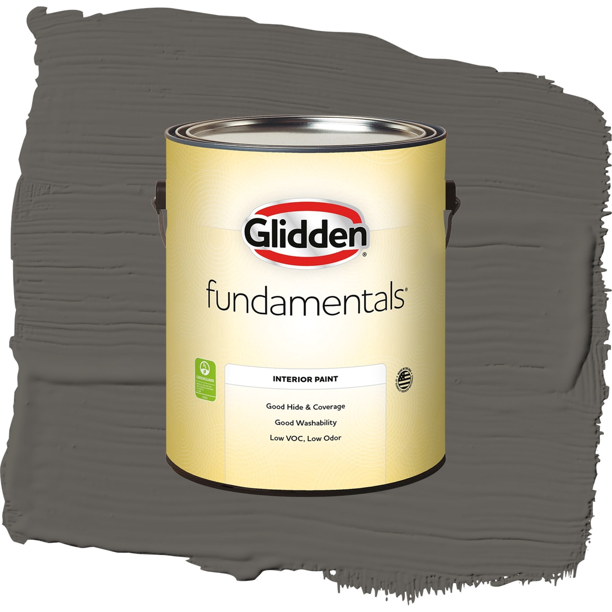 Glidden Fundamentals Dark Woods Flat Interior Paint and Primer, 1 Gallon