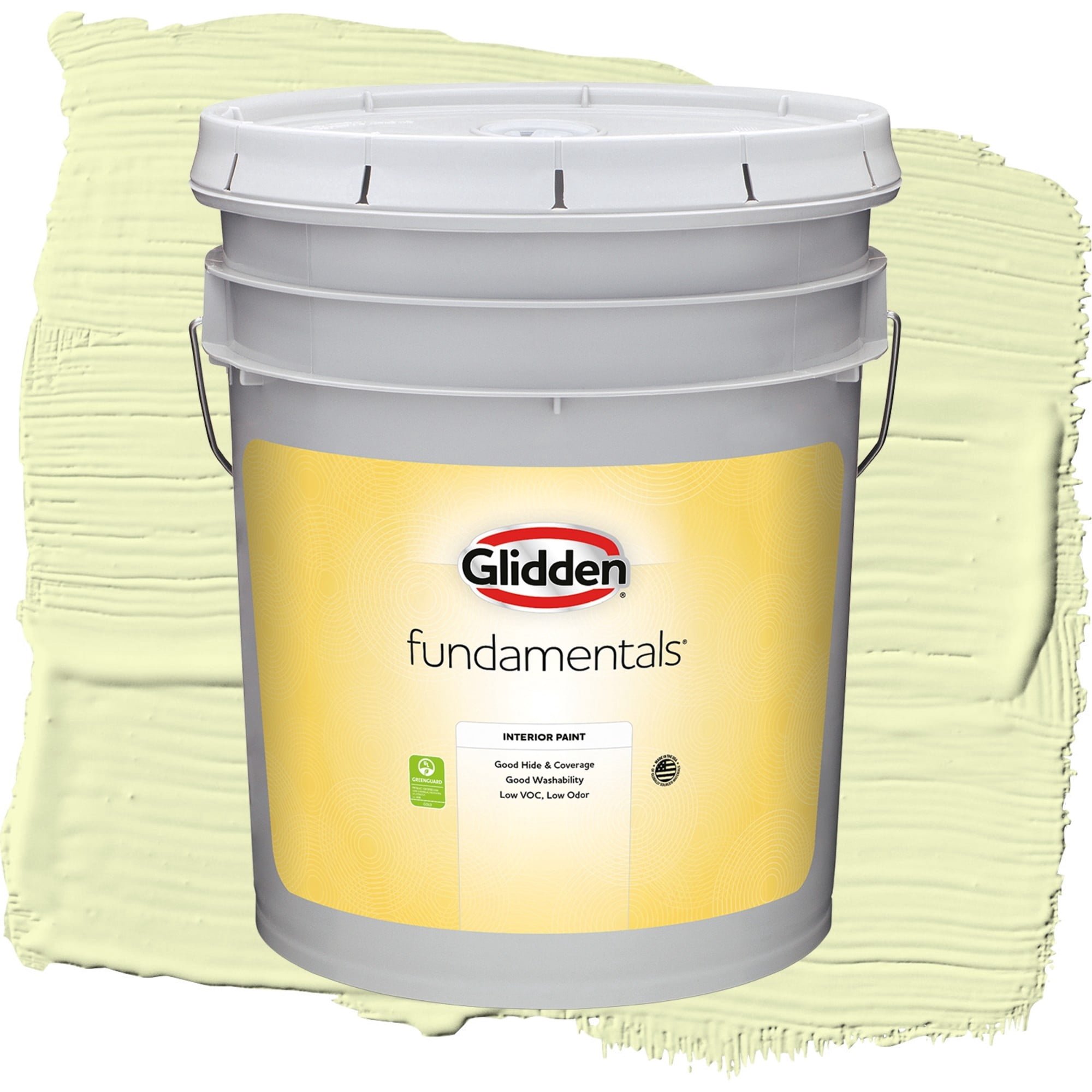 Glidden Fundamentals Delicate Daisy Flat Interior Paint and Primer, 5 Gallons