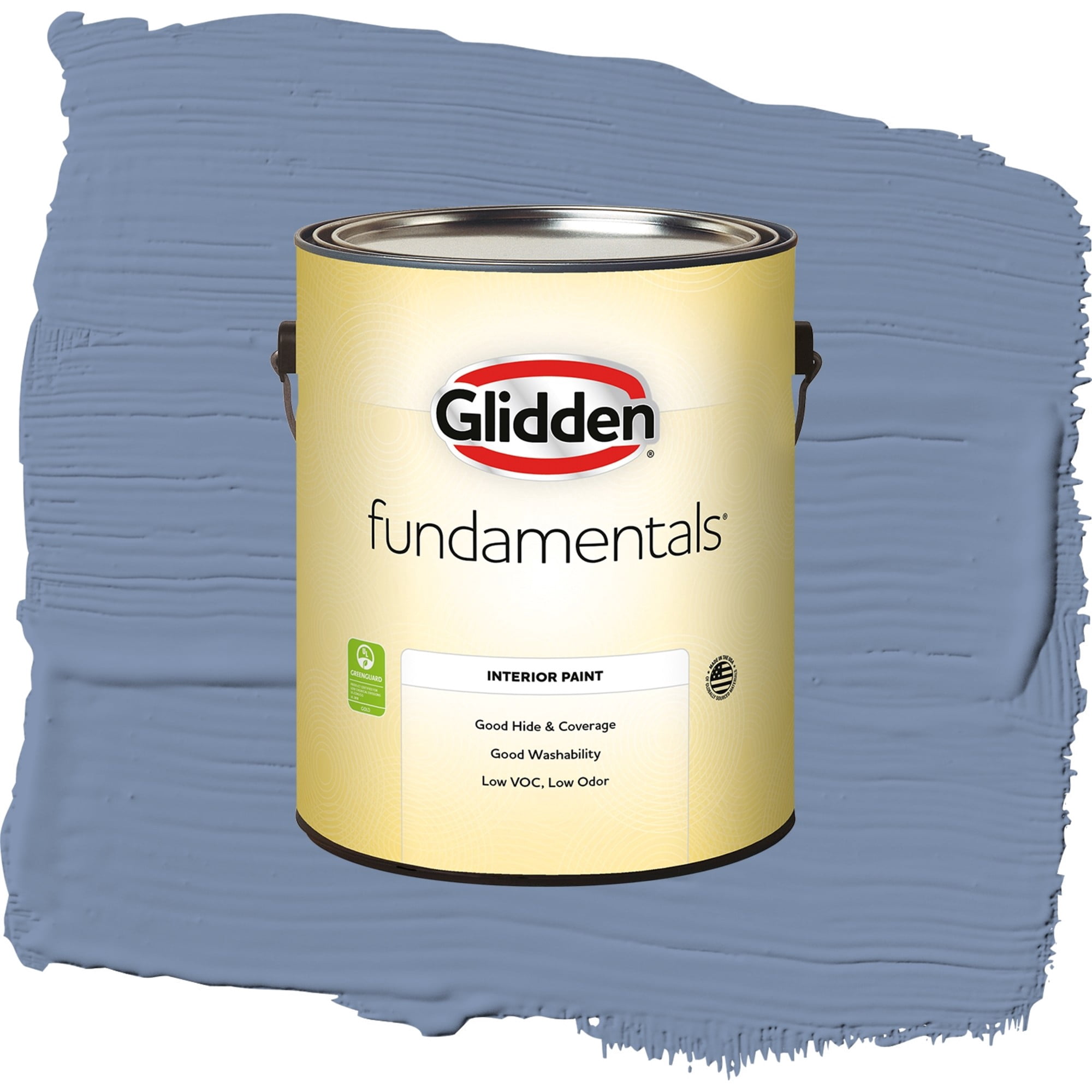 Glidden Fundamentals Evening Hush Flat Interior Paint and Primer, 1 Gallon