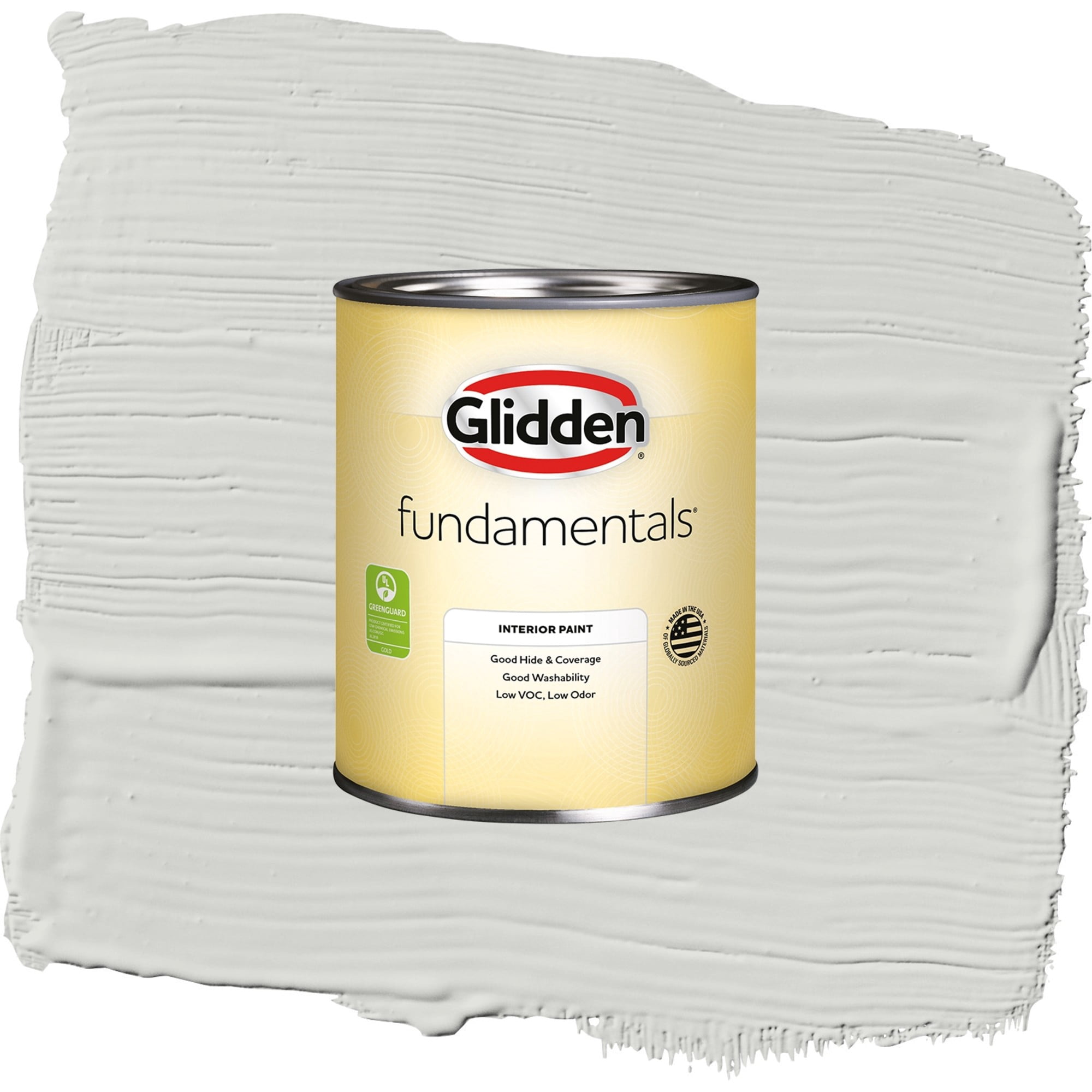 Glidden Fundamentals Fog Semi Gloss Interior Paint and Primer, 1 Quart
