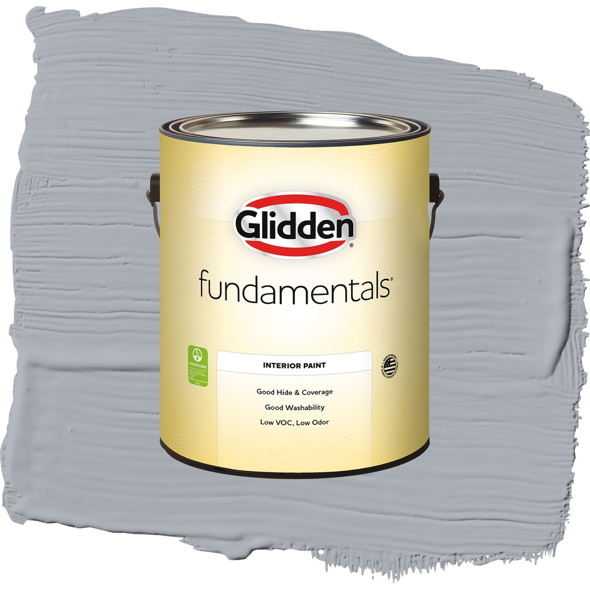 Glidden Fundamentals Gosling Gray Eggshell Interior Paint and Primer, 1 Gallon