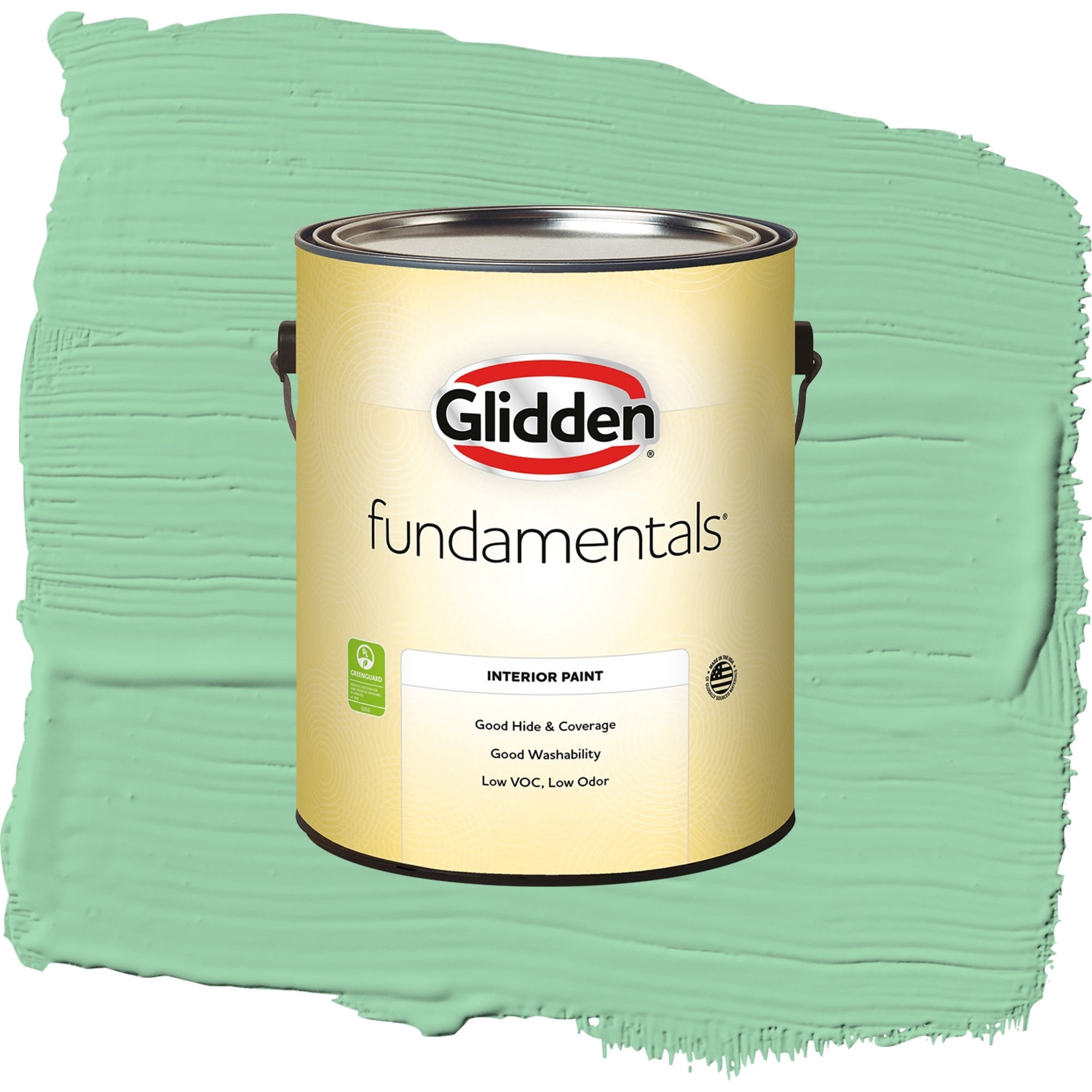 Glidden Fundamentals Heath Green Semi Gloss Interior Paint and Primer, 1 Gallon