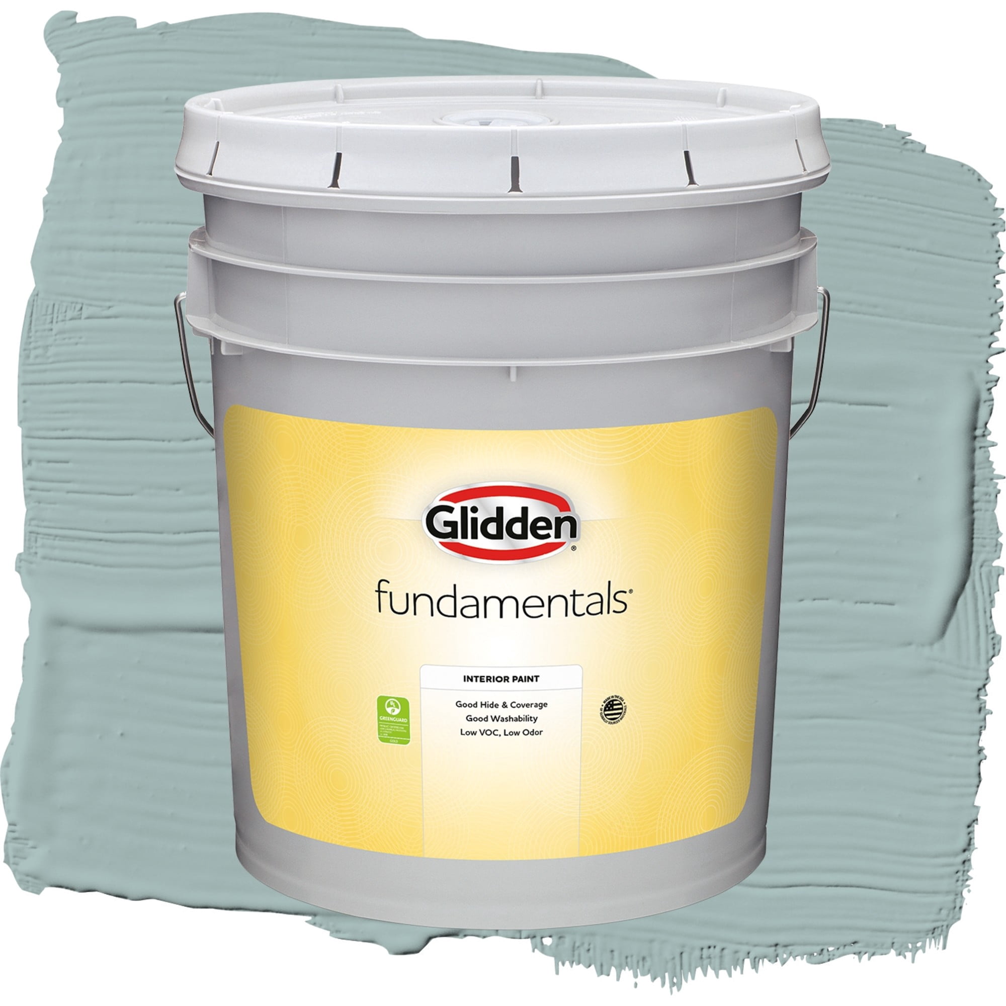 Glidden Fundamentals Holly Glen Flat Interior Paint and Primer, 5 Gallons