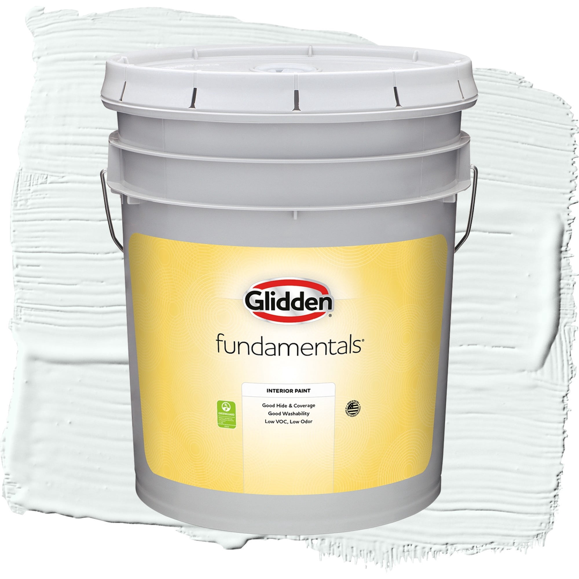 Glidden Fundamentals Ice Castles Flat Interior Paint and Primer, 5 Gallons